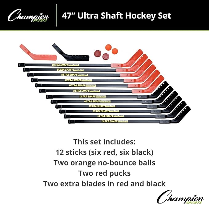Champion Sports Ultra Shaft Hockey Set-StrideForce Fitness