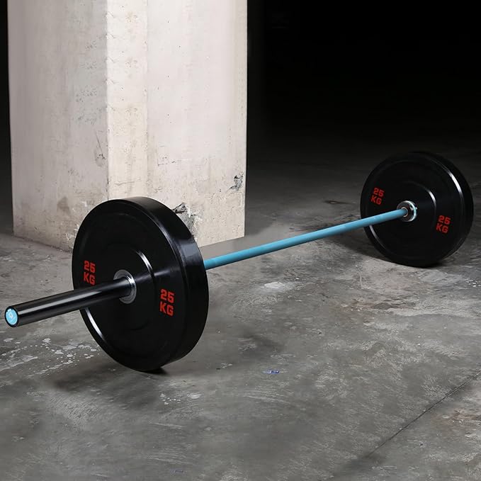 Olympic Barbell 45lb (20kg) - 7ft Bearing Spin Bar for Weightlifting and Strength Training,Ceramic Coating,500 LBS Capacity,28mm High Whip,Fits 2" Plates,for Home Gym-StrideForce Fitness