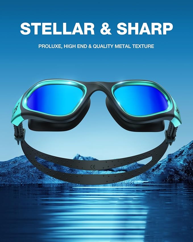 ZIONOR Swim Goggles, G1 MAX Polarized Anti-Fog Swimming Goggles for Men Women-StrideForce Fitness