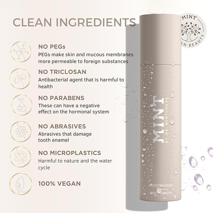 Mint Bright Smile Essential Set – Whitening Polishing Paste & Mouthwash – MPT1 Ultra Polish Technology with Perlite – Hydrogen Peroxide for Radiant Teeth – Vegan, Alcohol-Free, Microplastic-Free