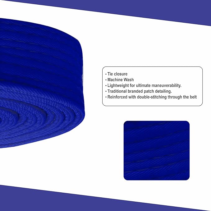 Martial Arts Belt for Karate, Judo, Aikido and Taekwondo - Durable Cotton-Polyester Blend for Adults and Kids-StrideForce Fitness