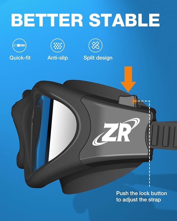 ZIONOR G1 Polarized Swimming Goggles for Unisex Adult Women Anti Fog 100% Anti UV Diving Goggles-StrideForce Fitness
