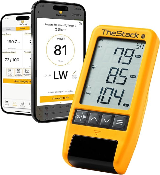 TheStack™ Radar | Golf Launch Monitor | App-Based Training System and Golf Swing Analyzer | Trainer Golf Swing Training Aid | Golf Launch Monitor Portable-StrideForce Fitness