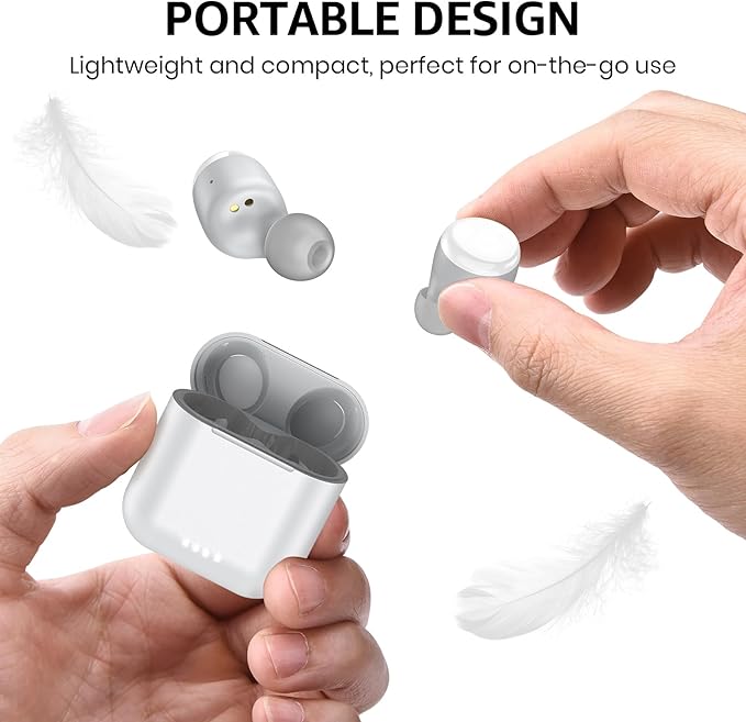TOZO T6 Wireless Earbuds, IPX8 Waterproof Ear Buds, Stereo Bass Sound Bluetooth 5.3 Headphones in Ear, 50 Hours Playtime Earphones, Wireless Charging Case, Custom 32 EQ via APP-StrideForce Fitness