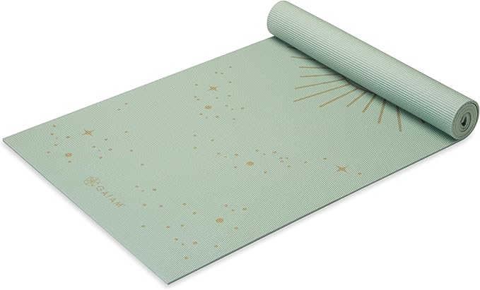 Gaiam Yoga Mat - Premium 6mm Print Extra Thick Non Slip Exercise & Fitness Mat for All Types of Yoga, Pilates & Floor Workouts (68"L x 24"W x 6mm Thick)-StrideForce Fitness