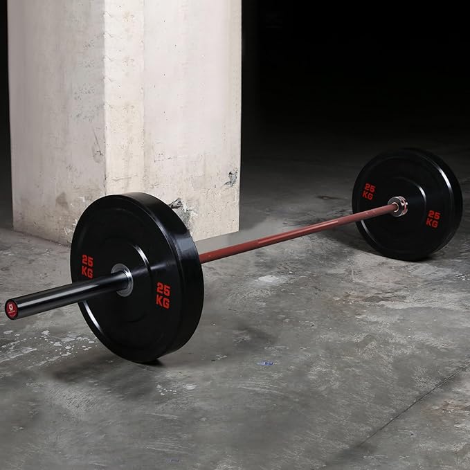 Olympic Barbell 45lb (20kg) - 7ft Bearing Spin Bar for Weightlifting and Strength Training,Ceramic Coating,500 LBS Capacity,28mm High Whip,Fits 2" Plates,for Home Gym-StrideForce Fitness