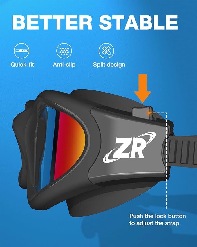 ZIONOR G1 Polarized Swimming Goggles for Unisex Adult Women Anti Fog 100% Anti UV Diving Goggles-StrideForce Fitness