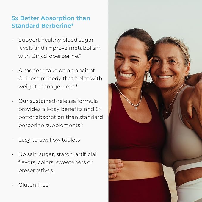Endur Dihydroberberine SR, Supports Blood Sugar Health & Metabolism, Great for Weight Management Support, Gluten Free, 150mg (60 Tablets)-StrideForce Fitness