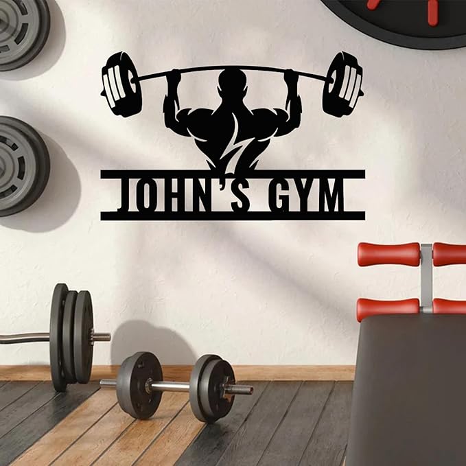 Luxury Personalized Gym Metal Sign, Custom Home Gym Decorations, Gifts for Fitness Lovers, Workout Room Decor, Gym Signs, Christmas Gifts 6-StrideForce Fitness