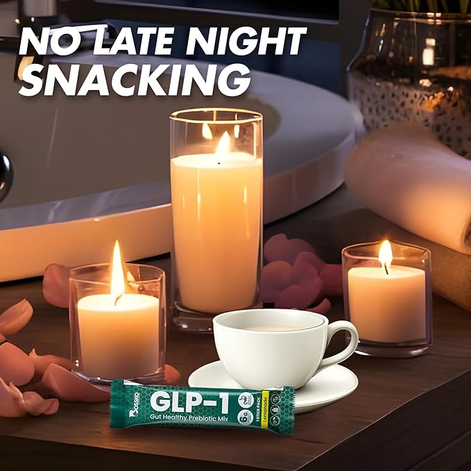 GLP-1 Supplement 6g Fiber - with Chromium & Glucomannan Booster Drink Mix with 45 Servings (6 Weeks Supply) to Reduced Appetite and Cravings & Metabolic Support Formula - Lemonade Flavor-StrideForce Fitness