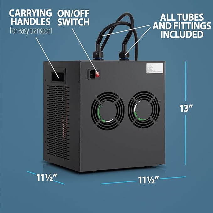 Chiller 2.0 for Ice Bath and Cold Plunges Including All Hoses and Pumps. 1/3 HP, 2/3 HP, 1 HP Models-StrideForce Fitness