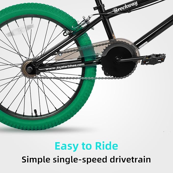 JOYSTAR Brockway Freestyle Kids BMX Bikes 20" 24" Kids Bicycles for 6-14 Years Old Boys Girls and Beginner-Level Riders 2 Pegs Multiple Colors-StrideForce Fitness