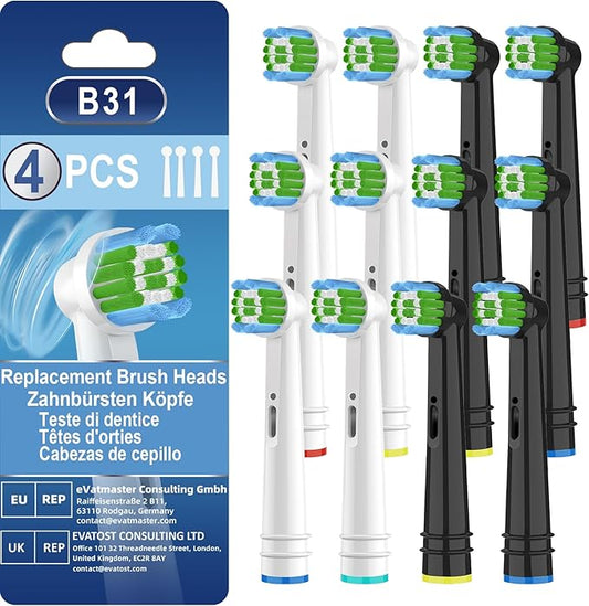 Replacement Heads Compatible with Braun Oral B Pro 1000/7000/9600/5000,Electric Toothbrush Heads Brush Heads Compatible with Oral B Braun