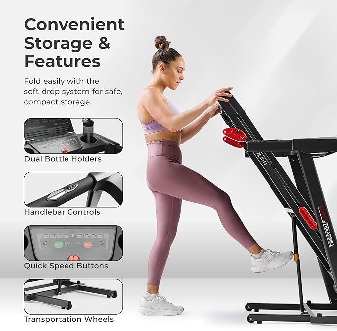 Sunny Health & Fitness Smart Wi-Fi Treadmills-StrideForce Fitness