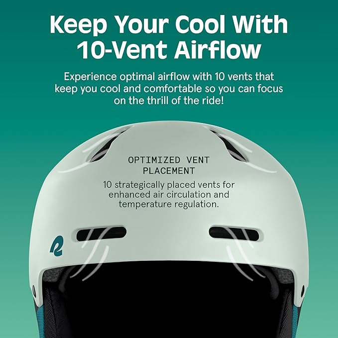 Retrospec Comstock Ski Helmet - Snowboard Helmet for Adults & Youth - Adjustable Fit Snow Helmet with Protective Shell and Breathable Vents for Men, Women, Boys & Girls-StrideForce Fitness