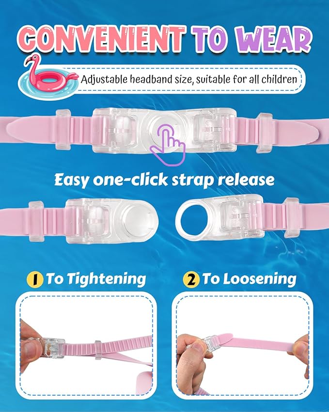 Rantizon Swim Goggles 2 Pack, Wide View Anti Fog&UV Swimming Goggles for Audlt, No Leaking Swim Glasses for Men Women Kids-StrideForce Fitness