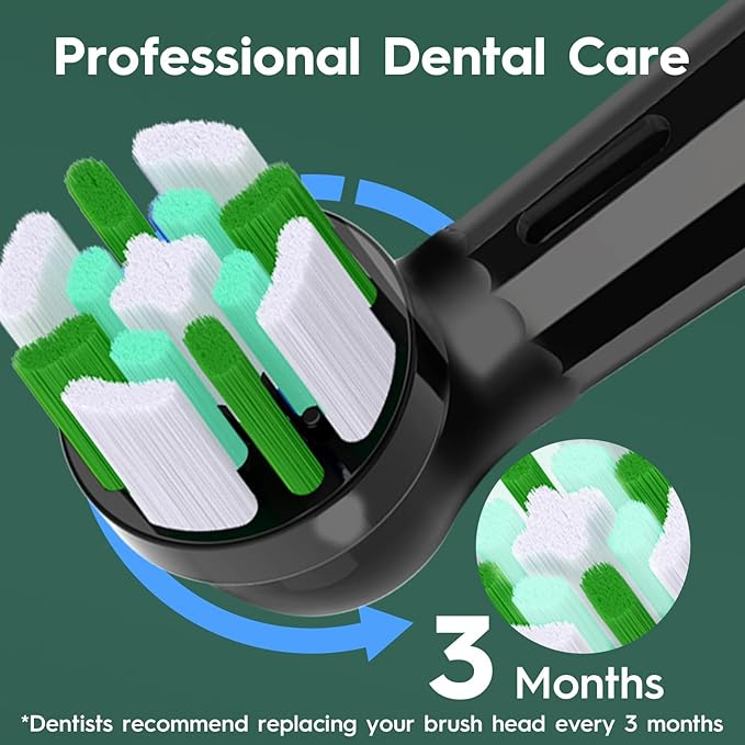 IO Intelligent Cleaning Replacement Heads Compatible with Oral b iO 2/3/4/5/6/7/8/9/10 Series Electric Toothbrush, 8 Pcs IO Brush Heads Compatible with Oral b iO for Sensitive, Deep Clean(Black/White)