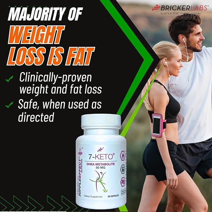 7-Keto DHEA Metabolite 50 mg Dietary Supplement for Weight Management, Safe and Effective Weight Management Support, 60 Capsules-StrideForce Fitness