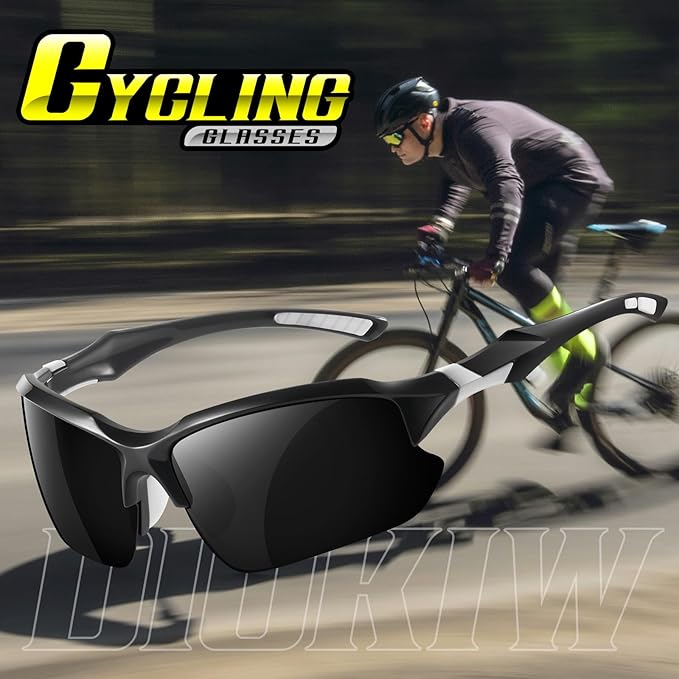 Sports Polarized Sunglasses for Men Cycling Running Fishing UV Protection Sun Glasses Lightweight Half Frame Goggles-StrideForce Fitness