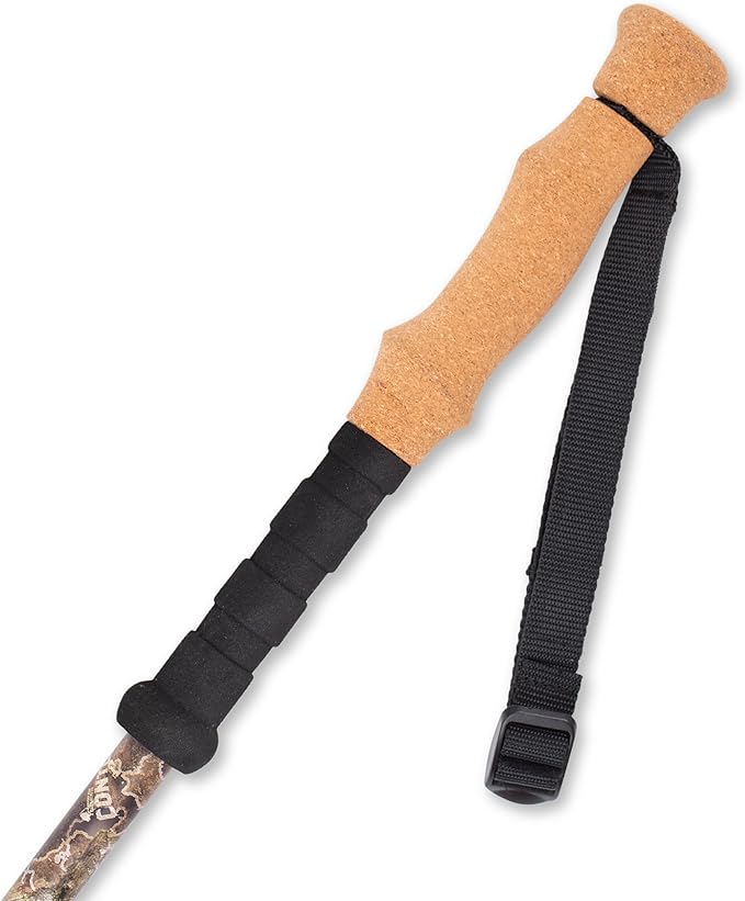 Cascade Mountain Tech Trekking Poles - Carbon Fiber Monopod Walking or Hiking Sticks with with Accessories Mount and Adjustable Quick Locks-StrideForce Fitness