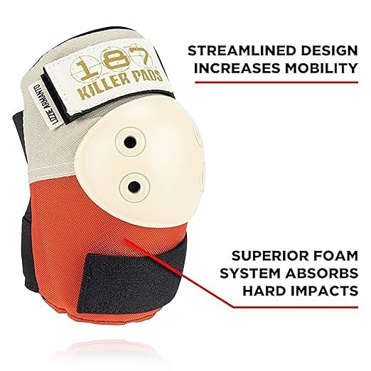 187 Killer Pads Six Pack Pad Set, Elbow Pads, Knee Pads, and Wrist Guards - Ideal for Skateboarding, Roller Skating, and Inline Skating-StrideForce Fitness