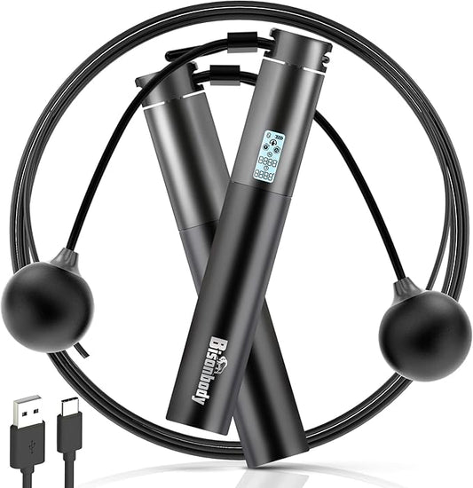 Smart Jump Rope Fitness Skipping Rope with App – 2 Function Modes – Classic 3m Rope & Ropeless Shortballs – Bluetooth Skipping Rope with Fitdays+ App for Seamless Progress Tracking-StrideForce Fitness