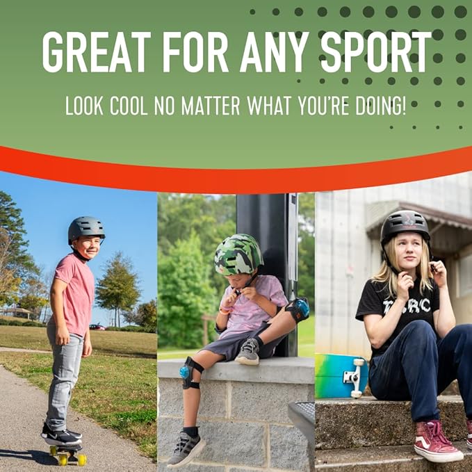 Flybar Bike Helmet- Multi Sport Dual Certified Adjustable Dial, Lightweight Skateboard Helmet, Roller Skating, Pogo, Electric Scooter, Snowboard, Boys and Girls Kids- Adults Helmets-StrideForce Fitness