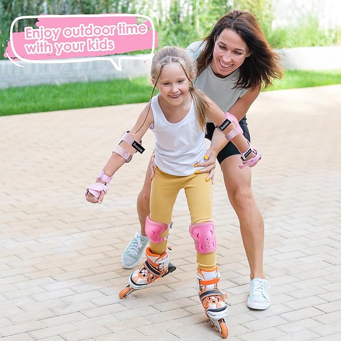 BOSONER Kids/Youth Knee Pad Elbow Pads Guards Protective Gear Set for Roller Skates Cycling BMX Bike Skateboard Inline Skatings Scooter Riding Sports-StrideForce Fitness