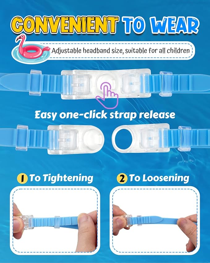 Rantizon Swim Goggles 2 Pack, Wide View Anti Fog&UV Swimming Goggles for Audlt, No Leaking Swim Glasses for Men Women Kids-StrideForce Fitness