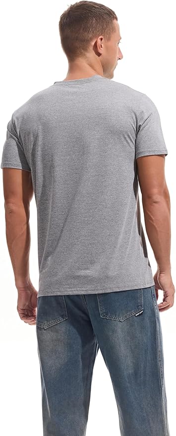 VEIISAR Premium V Neck T Shirts for Men - Modern Fitted Tees Vneck Undershirts-StrideForce Fitness