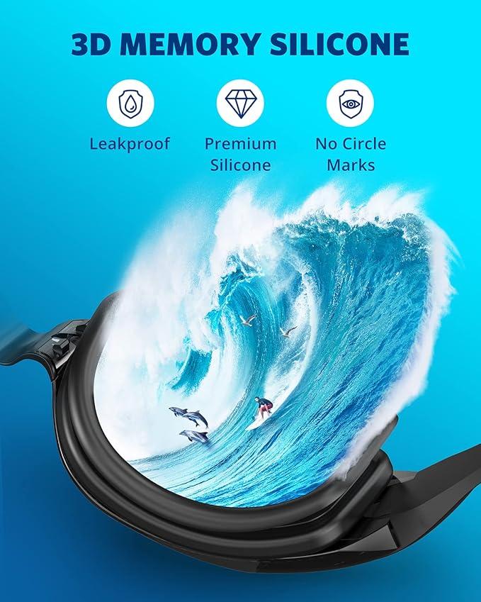 Aegend Swim Goggles, Swimming Goggles No Leaking Full Protection Adult Men Women Youth-StrideForce Fitness