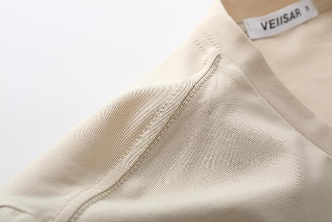 VEIISAR Premium V Neck T Shirts for Men - Modern Fitted Tees Vneck Undershirts-StrideForce Fitness