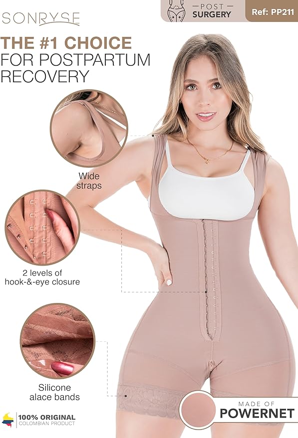 Sonryse Tummy Tuck Compression Garment for Women Fajas Colombianas Reductoras y Moldeadoras Stage 2 Faja-StrideForce Fitness