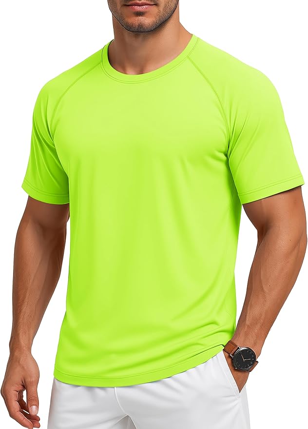 MAGCOMSEN Men's Short Sleeve UPF 50+ Sun Protection Shirts Quick Dry Athletic T-Shirt Hiking Running Swimming Rash Guard-StrideForce Fitness