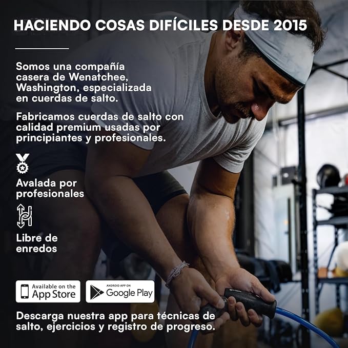 Elite Jumps Muay Thai 2.0 Weighted Jump Rope - Designed for High-Intensity Training, Muay Thai, & MMA Workouts - Heavy 1.3lb PVC Jump Ropes for Fitness-StrideForce Fitness