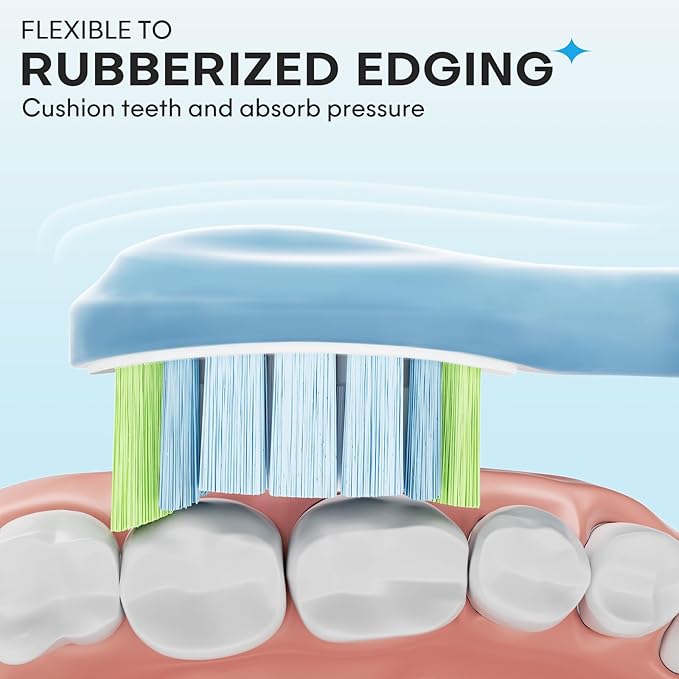 12 Pack Toothbrush Replacement Heads for Philips Sonicare, Electric Brush Heads Compatible with Phillips Sonic Snap-on Care Head (White)