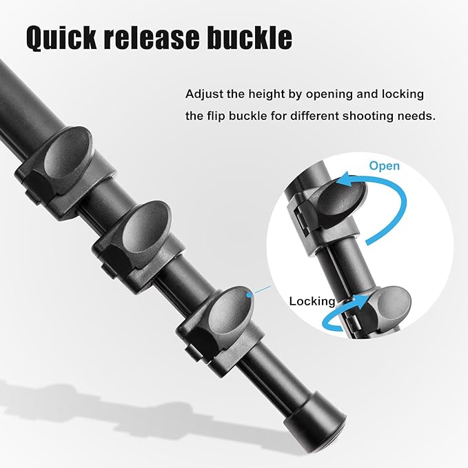 Shooting Stick with V Yoke, 22-62 inches Adjustable Aluminum Shooting Monopod for Hunting Rifles-StrideForce Fitness