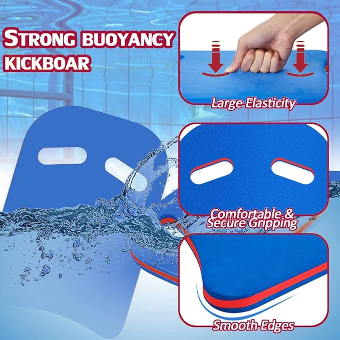 YIGUO 2PCS Swimming Kickboard for Adult & Kid, Kickboard Swimming Kick Board, Swimming Training Aid for Pool & Open Water, EVA Material-StrideForce Fitness