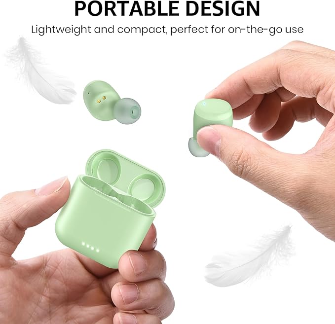 TOZO T6 Wireless Earbuds, IPX8 Waterproof Ear Buds, Stereo Bass Sound Bluetooth 5.3 Headphones in Ear, 50 Hours Playtime Earphones, Wireless Charging Case, Custom 32 EQ via APP-StrideForce Fitness