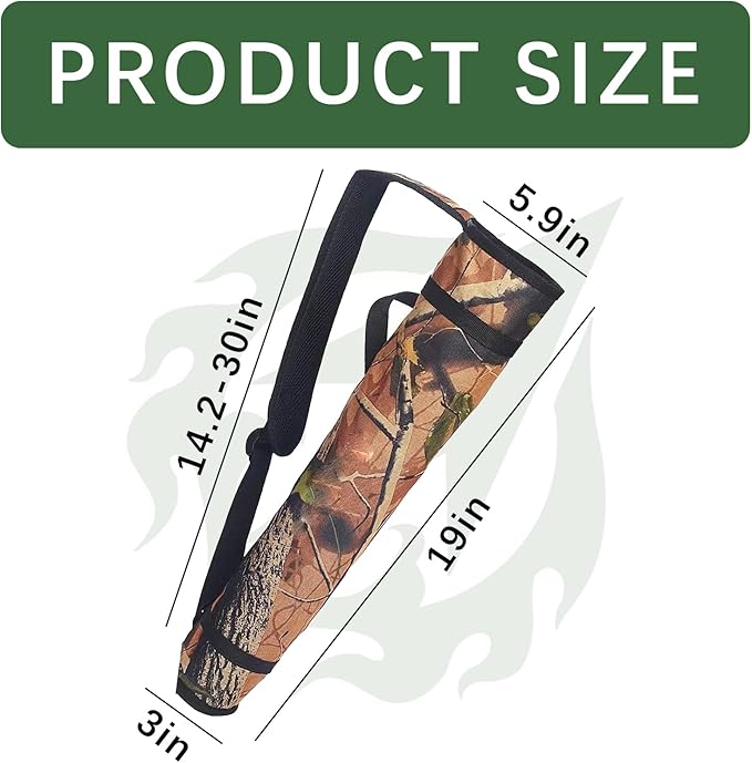 Archery Quiver Back and Hip Quivers Adjustable Arrow Backpack Bag Holder Side Hip Arrows Bag for Compound Recurve Bow Practice Target Hunting-StrideForce Fitness