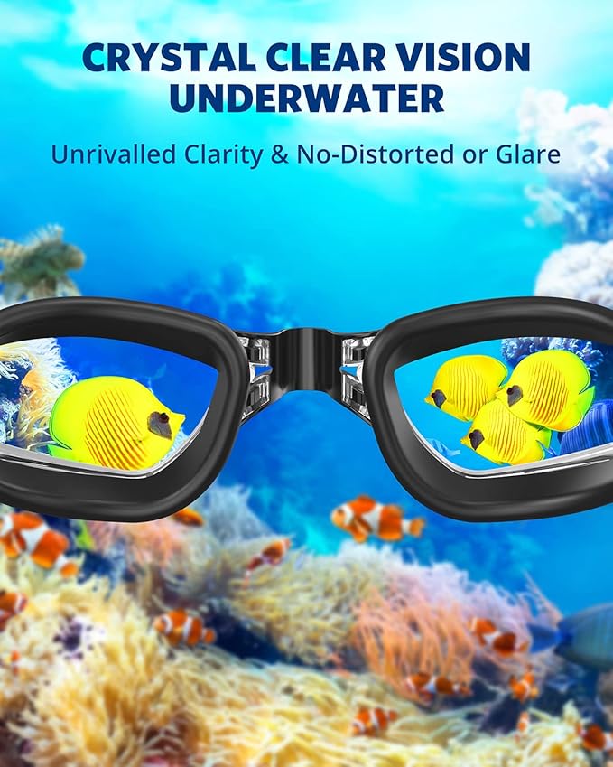 Aegend Swim Goggles, Swimming Goggles No Leaking Full Protection Adult Men Women Youth-StrideForce Fitness