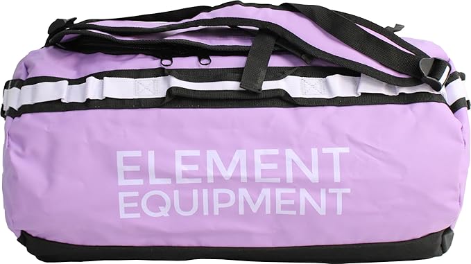 Element Equipment Trailhead Duffel Bag Shoulder Straps Waterproof Violet/Lavendar Large-StrideForce Fitness