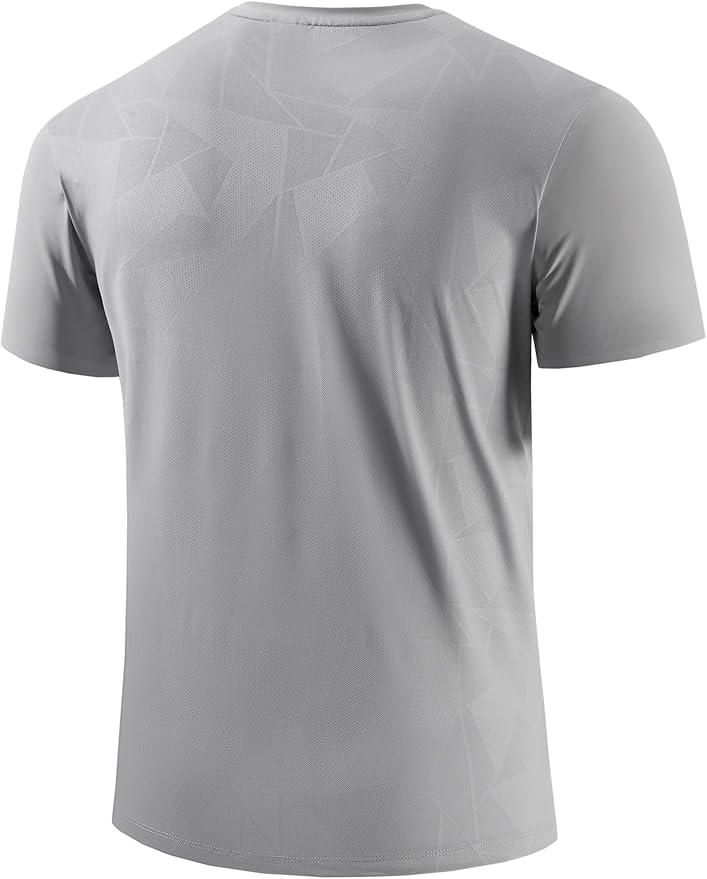 Mens Seamless Workout T-Shirts Lightweight Moisture Wicking Running Hiking Camping Tennis Pickleball Shirts for Men-StrideForce Fitness