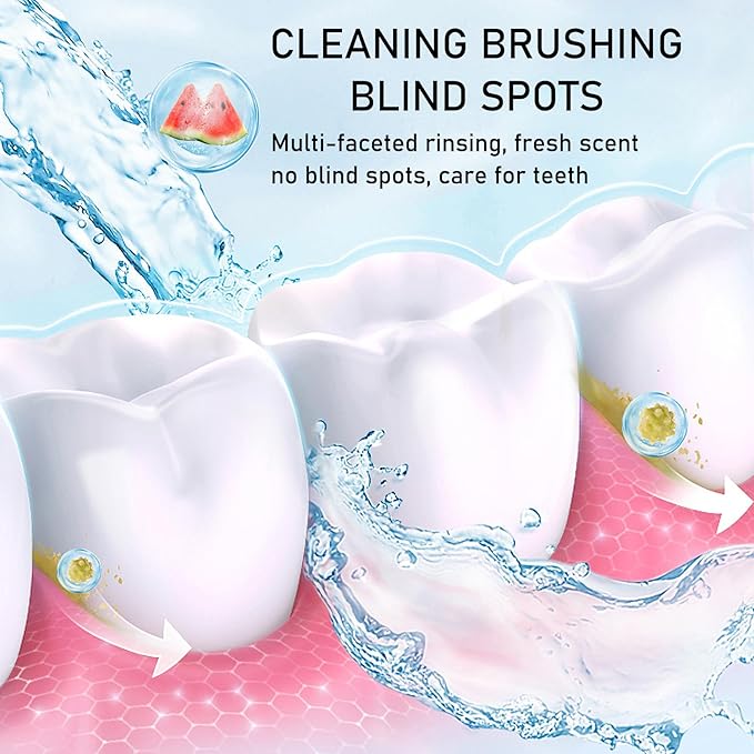 Mini Mouthwash Travel Size,Watermelon Flavor Portable Individual Travel Mouth Wash for Fresh Breath, Refreshing Long Lasting Gentle Oral Care Mouthwash Packs(Pack of 20)