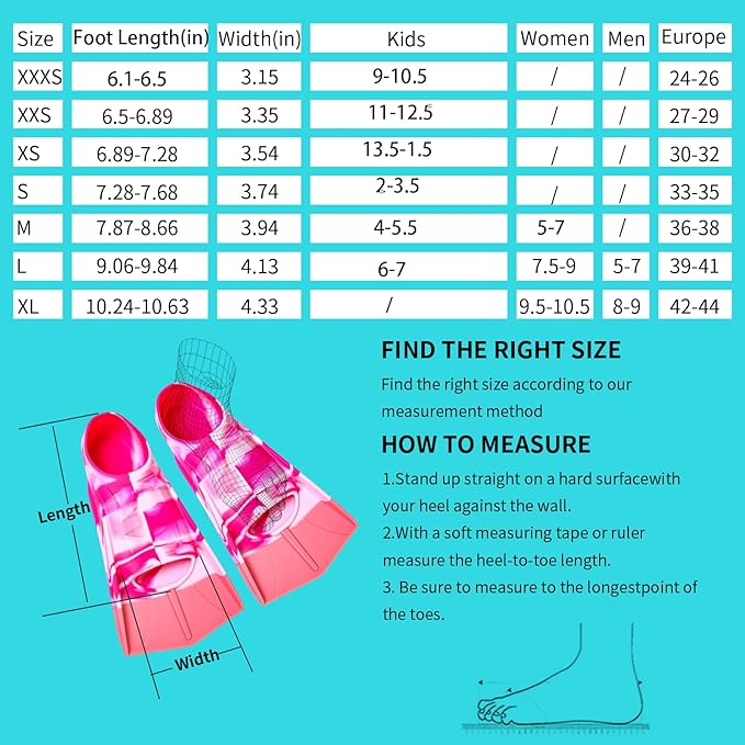 Kids Swim Fins,Short Comfortable Flippers for Lap Swimming and Training for Child,Girls,Boys,Beginners-StrideForce Fitness