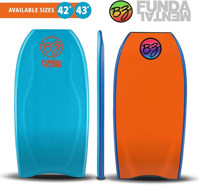 BZ Bodyboards - Fundamental Bodyboard - Advanced Riders - Zero-G Polypro Core - Surlyn Slick - 8LB H-Cell Deck - Crescent Tail - Advanced Riders, Superior Performance-StrideForce Fitness