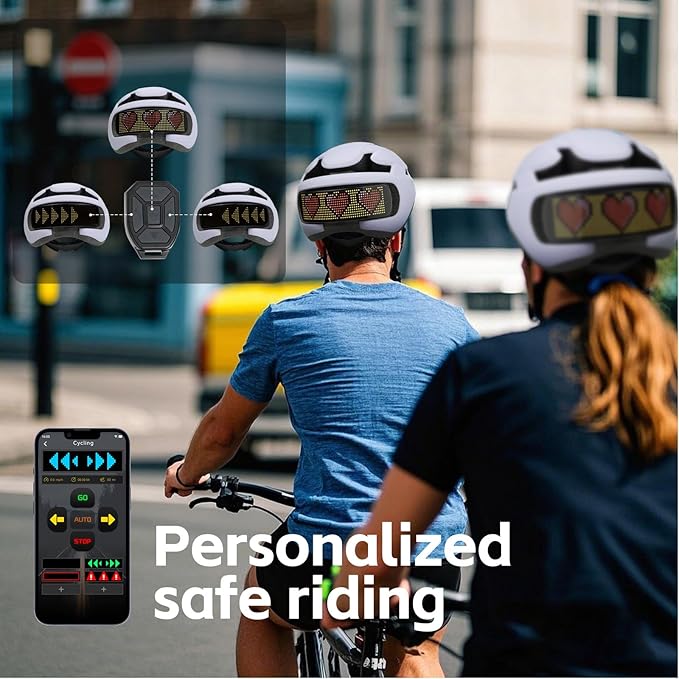 Smart Bike Helmet with Light: Bicycle Helmets for Adult Teens for Mountain & Road Cycling Electric Scooter Skateboard Skating-StrideForce Fitness