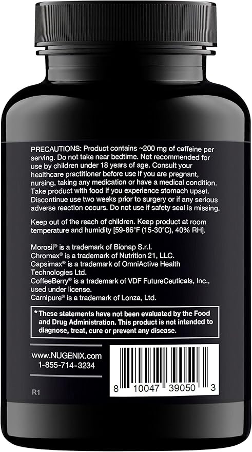 Nugenix Thermo - Thermogenic Fat Burner Supplement Pills for Men, Extreme Metabolic Accelerator, 42 Count-StrideForce Fitness