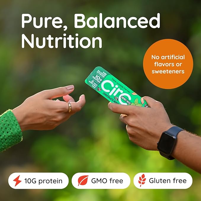 CirC Energy Bites - New Variety 12 Pack Gluten Free Protein Balls - 10g Protein, Whole Grains, Nuts & Fruit - Portable Healthy Snacks for Adults & Kids, 5 Piece Resealable Packs-StrideForce Fitness