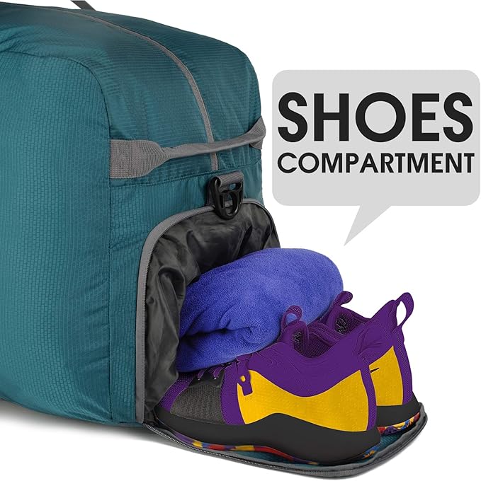 WANDF Foldable Travel Duffel Bag 60-120L Duffle Carry on for Women and Men-StrideForce Fitness